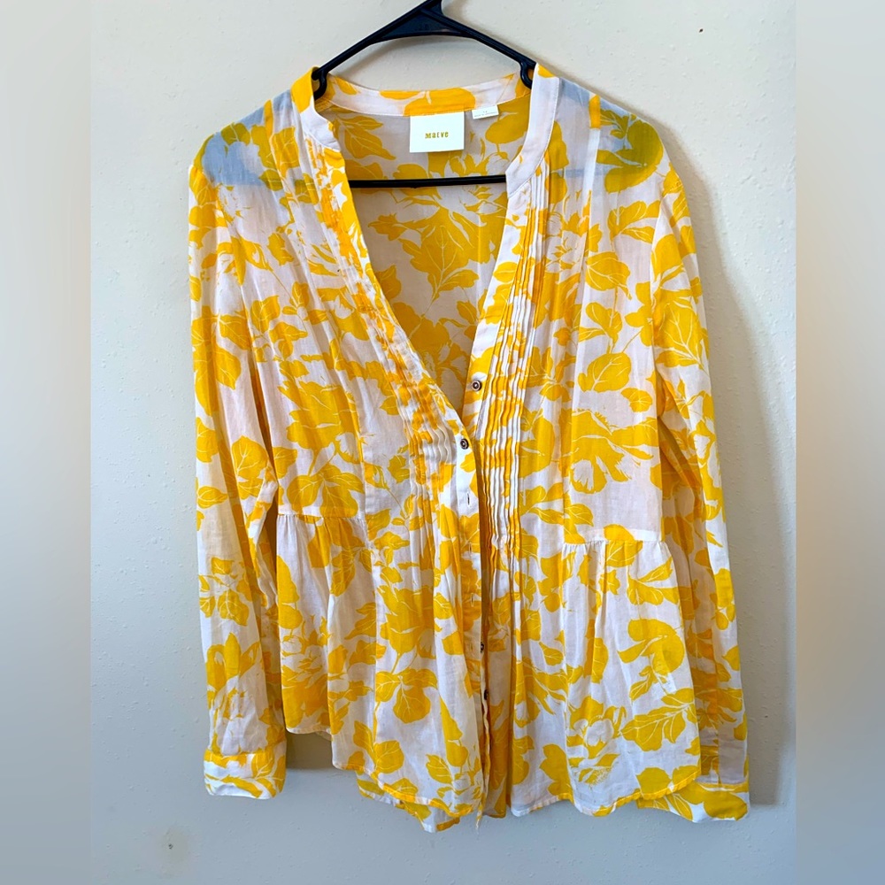 Anthropologie Maeve blouse size 12